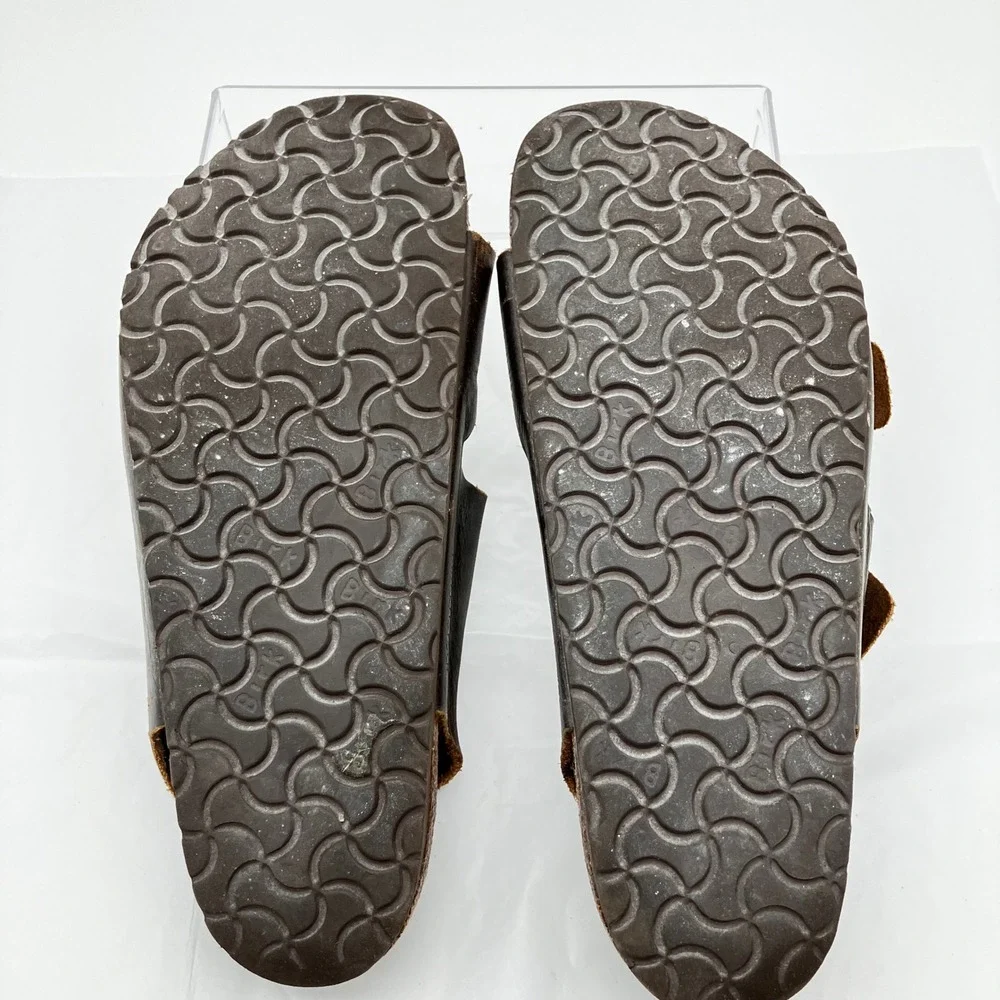 Birkenstock Sandals Milano EU 44 L13 M11 Brown Oiled Leather Backstrap